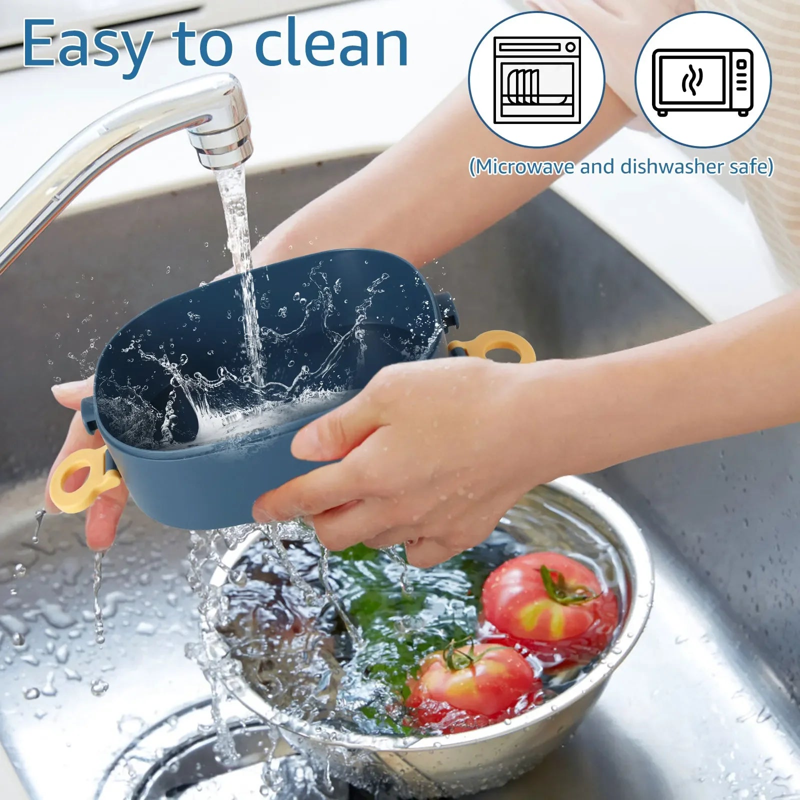 2000ML Lunch Box Portable 3 Layer &ndash; Leakproof Microwavable