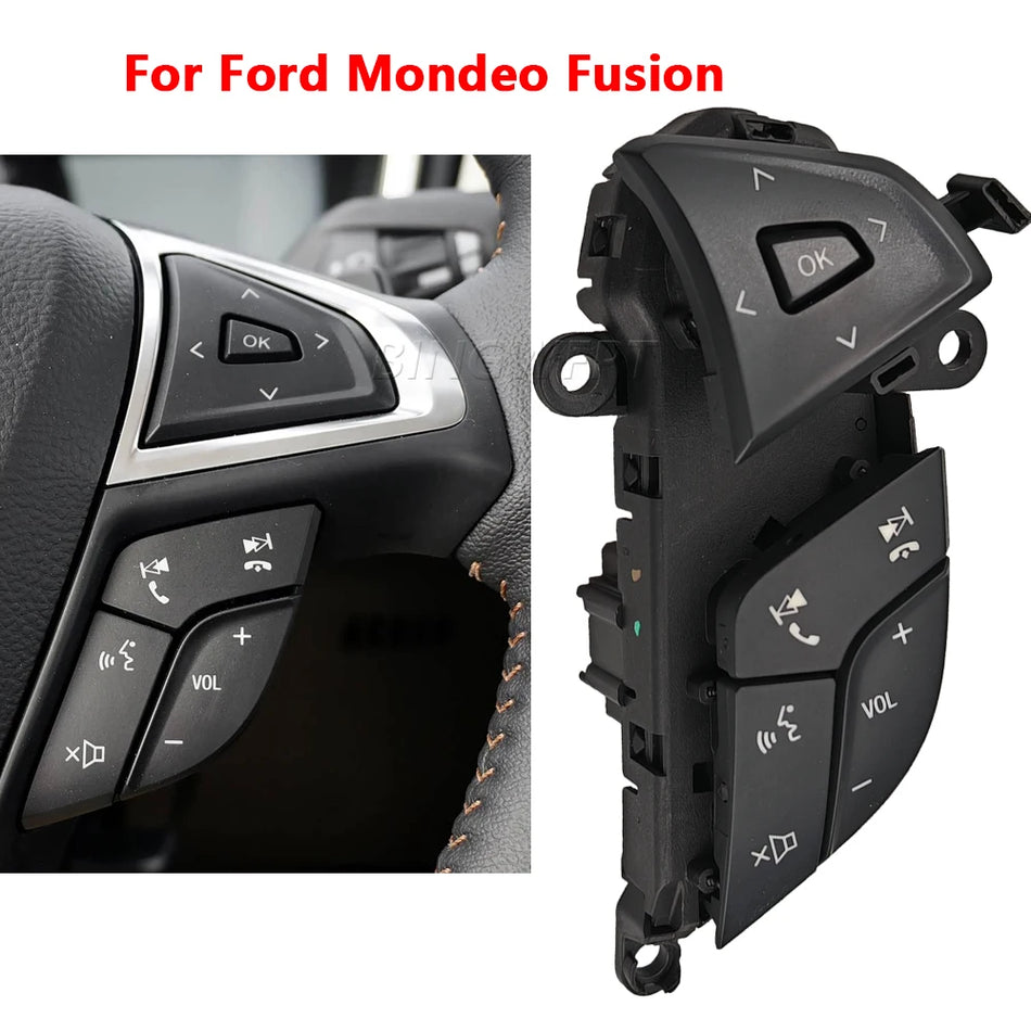 Botón de volante LED azul para Ford Mondeo Fusion 2013-2018