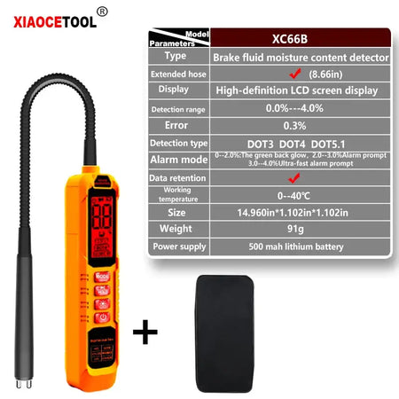 Xiaocetool 5 LED Brake Fluid Tester Pen DOT3 DOT4 DOT5.1 XC66B with bag