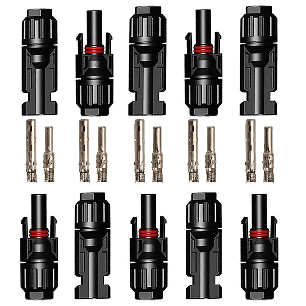 Waterproof Solar Connectors - 5 Pairs