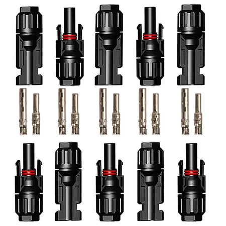 Waterproof Solar Connectors - 5 Pairs