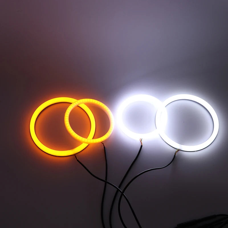Kaksikvärvilised Switchback LED ingli silmade rõngad BMW 3 seeria E90 E92 E93
