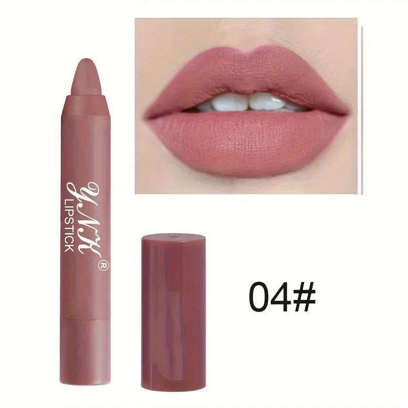 Nude Series Velvet Matte Waterproof Lipstick Pencil 04