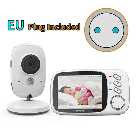 TakTark 3.2 Inch Wireless Video Baby Monitor with Night Vision &amp; Two-Way Audio BM603-EU