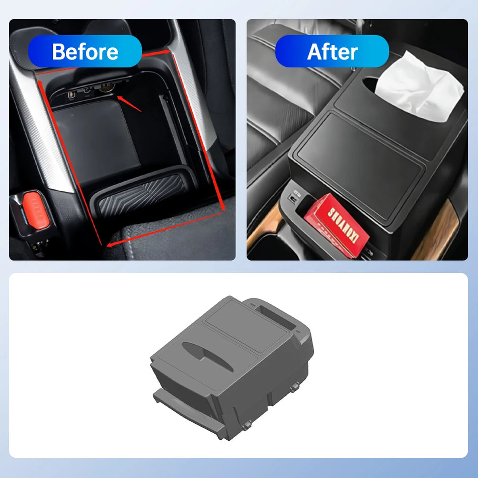 Boîte de rangement en plastique pour accoudoir central pour Honda CRV 2017-2021