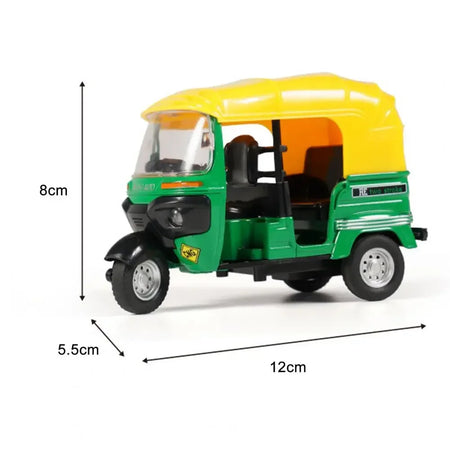 Mini Tricycle Retro Diecast Autorickshaw &ndash; Lightweight