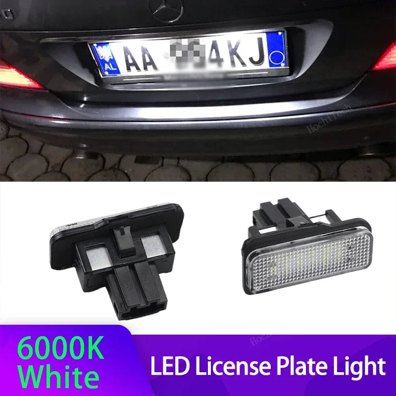 LED numerio apšvietimo lemputės Canbus baltos spalvos Mercedes-Benz E-Class W211 S211 CLS-Class W219 C-Class S203 SLK-Class R171