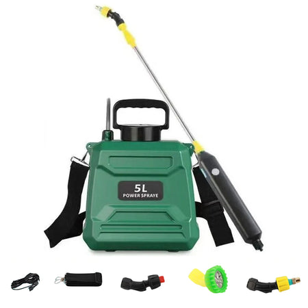 New 5L Backpack Sprayer - Easy Start With One Button green
