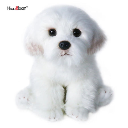 Miss Bloom Plush Maltese Stuffed Dog Doll