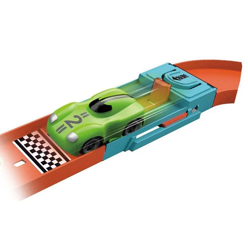 Educational Racing Car Park Toy Set - Gliding Track Puzzle for Kids Ages 3-5