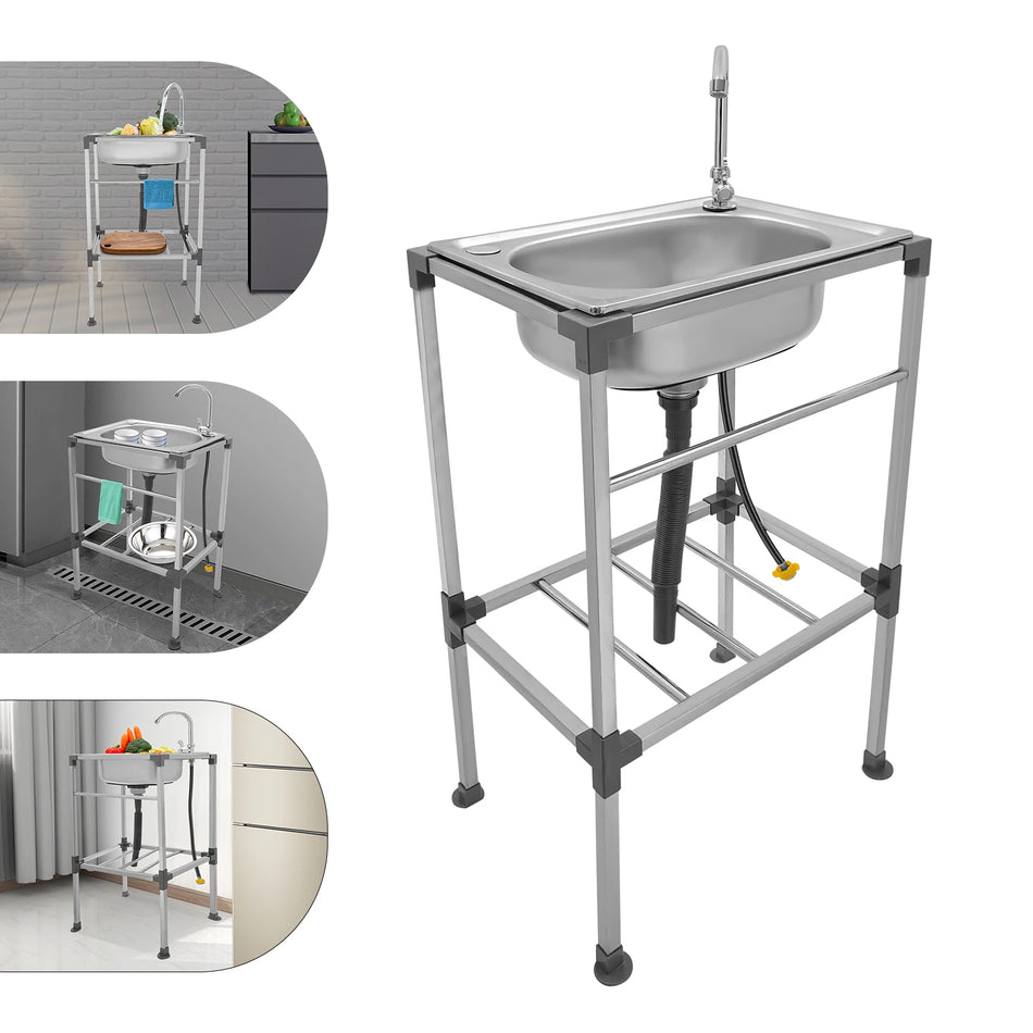 Ελεύθερη Κουζίνα Νιπτήρας Με Βρύση - 132lb Χωρητικότητα