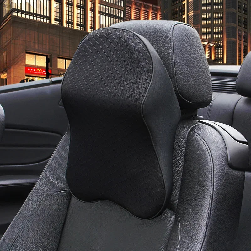 Breathable 3D Memory Foam Car Headrest &ndash; Neck Support black-S