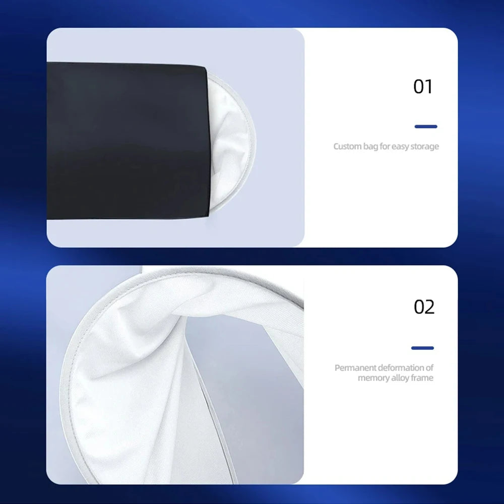 Tesla Model 3/Y Premium Ice Cloth Sunshade with Buckle for Glass Roof