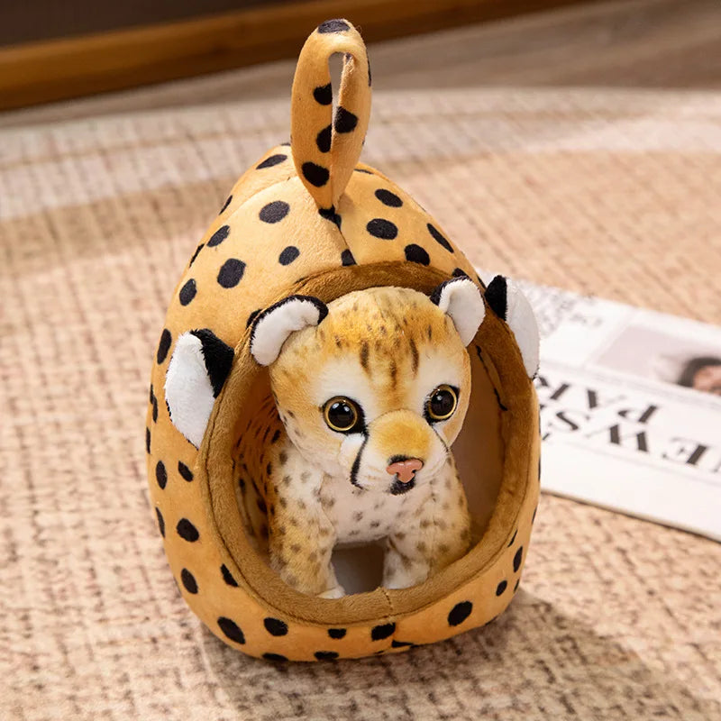 18cm Soft Plush Animal Dolls - Tiger, Leopard, Giraffe, Lion Leopard yxj / about 18cm