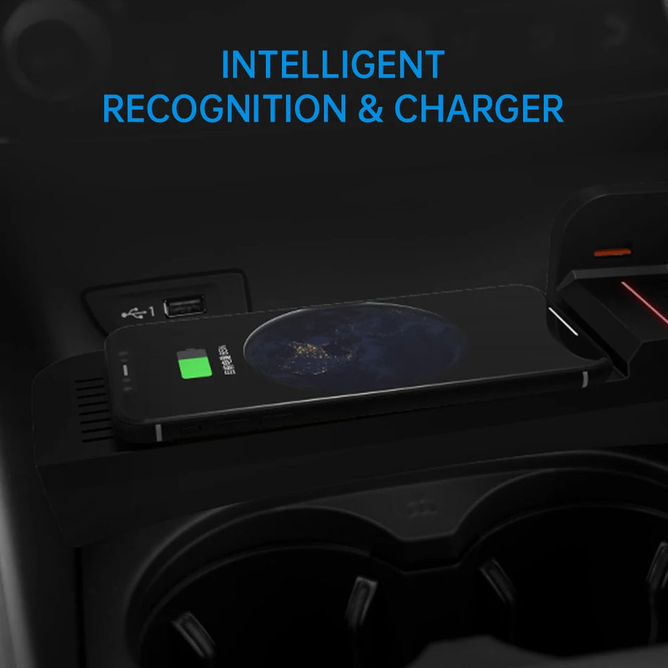 Tapis de charge 15W charge rapide Qi pour Audi A3 2014-2020