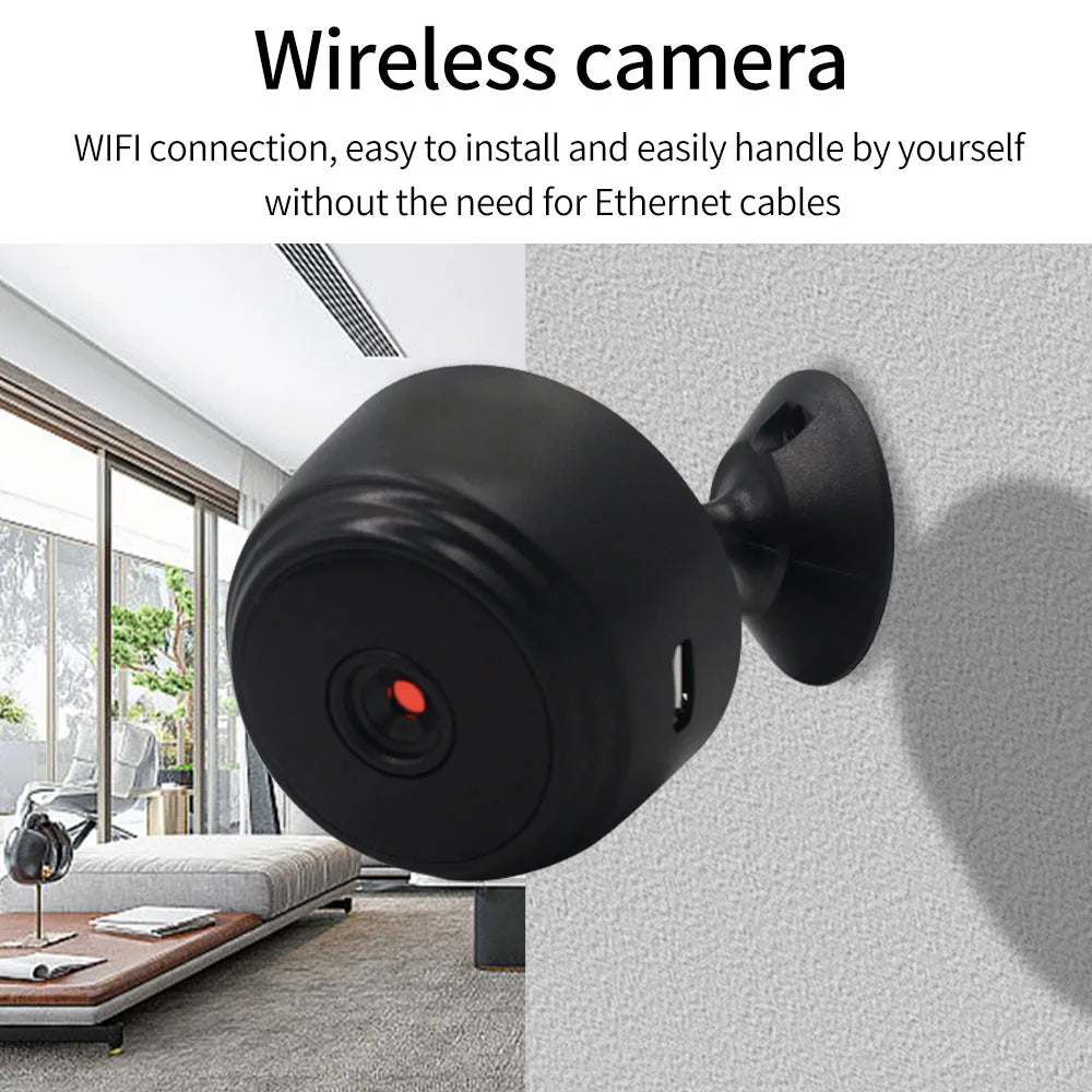 TTLOCK WiFi Mini Web Camera &ndash; 720P HD Security Monitor Default Title
