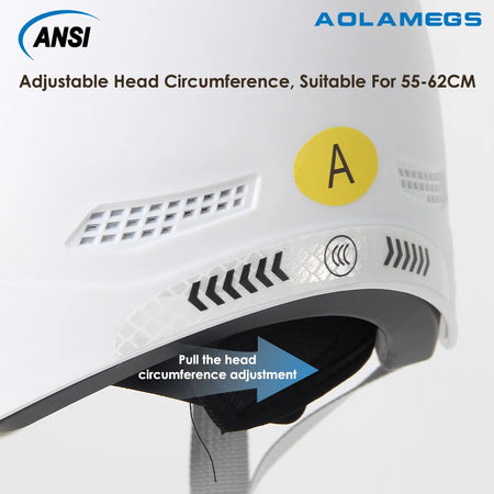 AQM6601WH ABS Lightweight Riding Helmet &ndash; Adjustable Fit