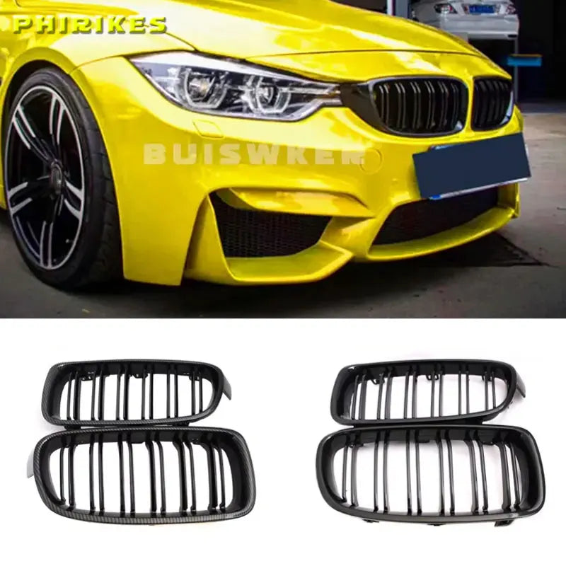 BMW 3 Serisi F30 F31 F35 İkili Şerit Böbrek Izgarası Yarış ABS