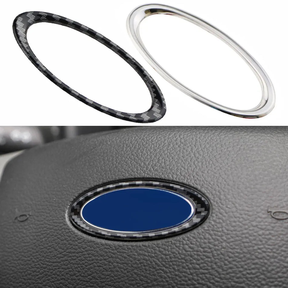 Ford Everest & Ranger Direksiyon Simidi Logo Halkası Kaplama ABS Gümüş