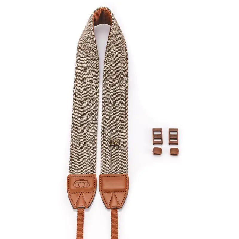 Durable DSLR Camera Shoulder Neck Strap for Nikon Canon Sony Brown