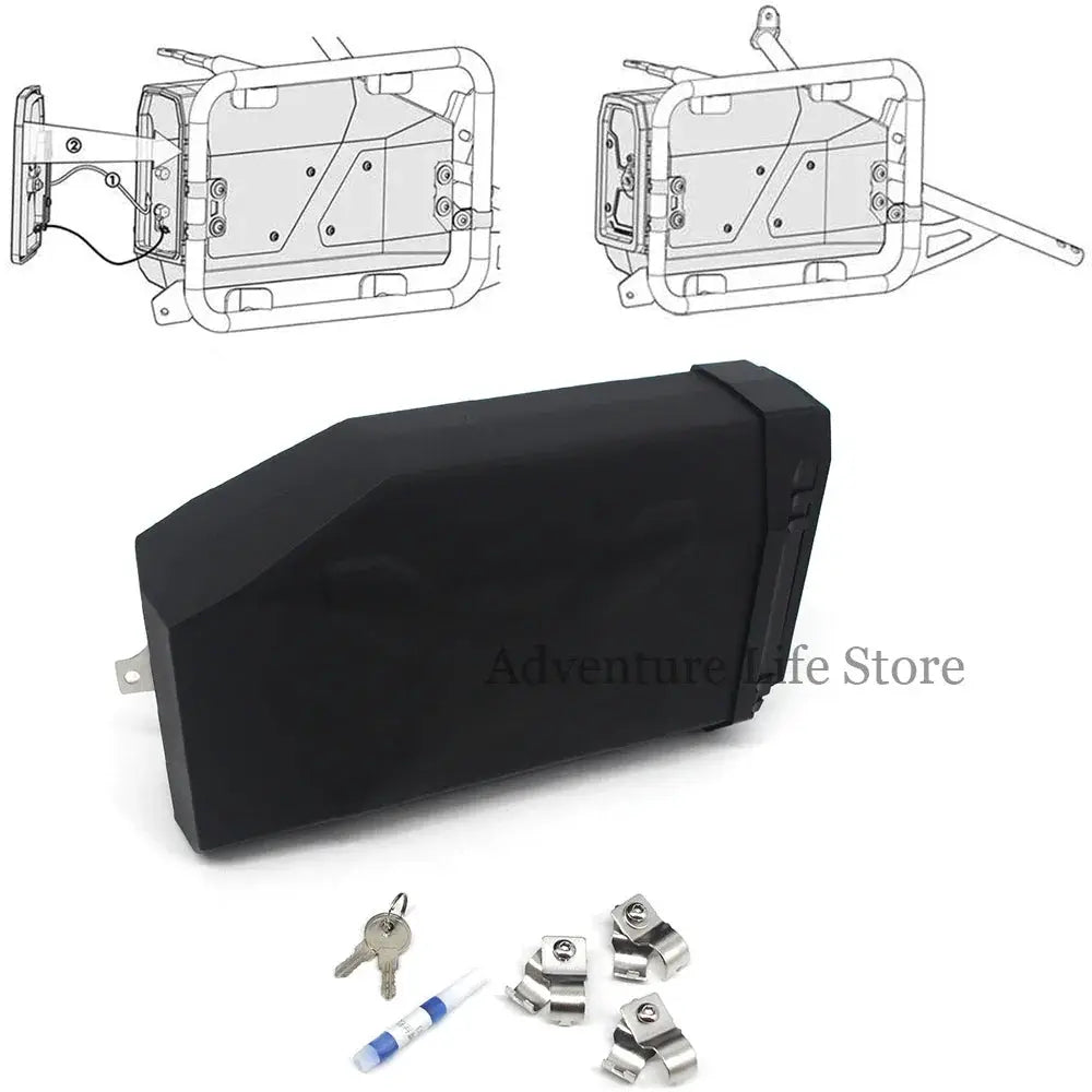 For Benelli TRK502 TRK502X TRK 502 X 2016-2023 Motorcycle 5L Storage Case Side Bracket Tool Box Decorative Plastic Box Toolbox by InterCyprus Trading Ltd