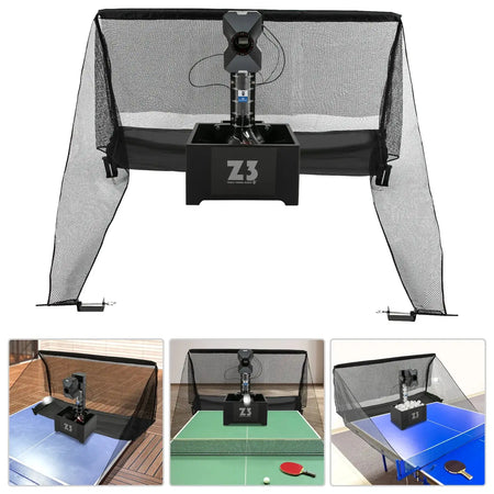 Z3 Ping Pong Ball Machine &ndash; 35-90 Balls/Min Speed, Durable
