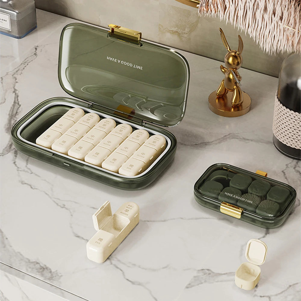 YQQGD Pill Organizer &ndash; Large Capacity for Daily Medication Management