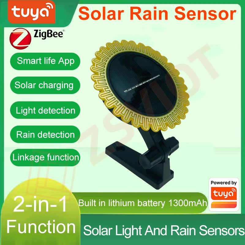 WKD-LS100 &ndash; 2 in 1 Zigbee Light And Rain Sensor With Battery