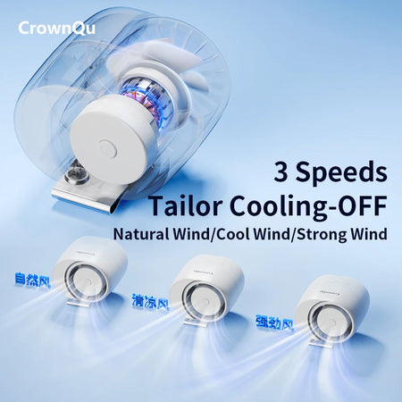 Portable Waist Clip Fan &ndash; 360 Degree Adjustable Strong Wind