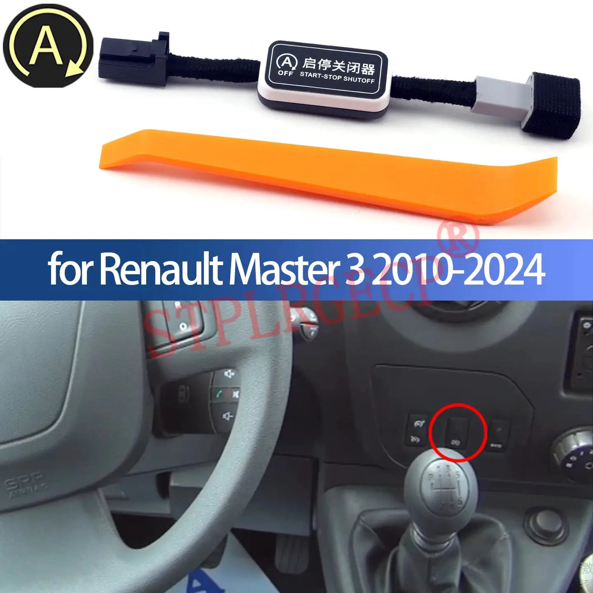 Automatic Stop Start Engine System Off Cable Plug and Play Eliminator for Renault Master 3 2010-2021 2022 2023 2024 by InterCyprus Trading Ltd
