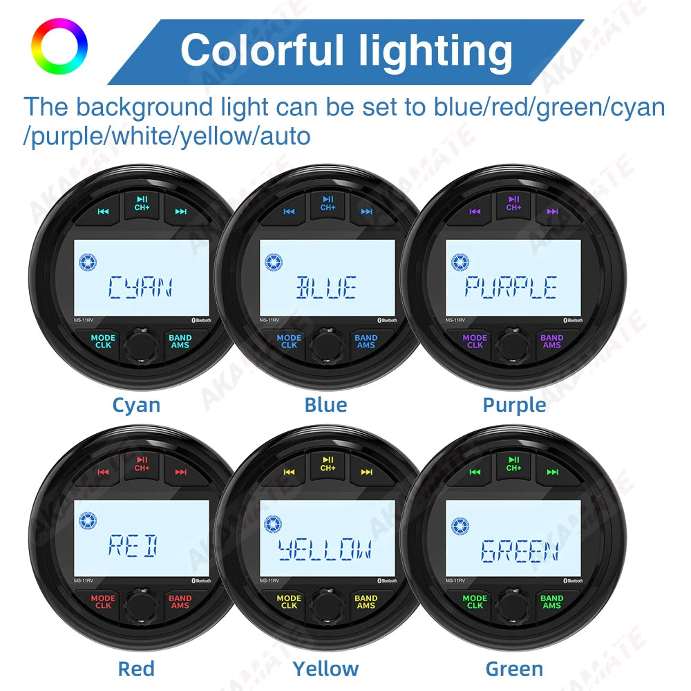 MS-11RV-1 Stereo Radio &ndash; Bluetooth Waterproof Universal