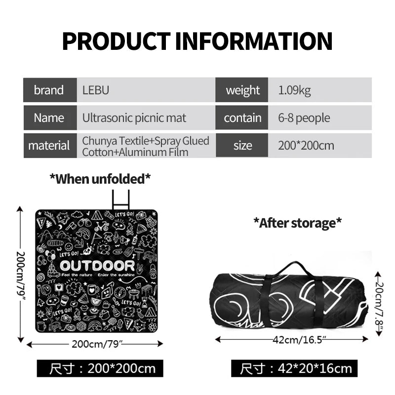 Outdoor Camping Mat &ndash; Moisture Proof And Machine Washable