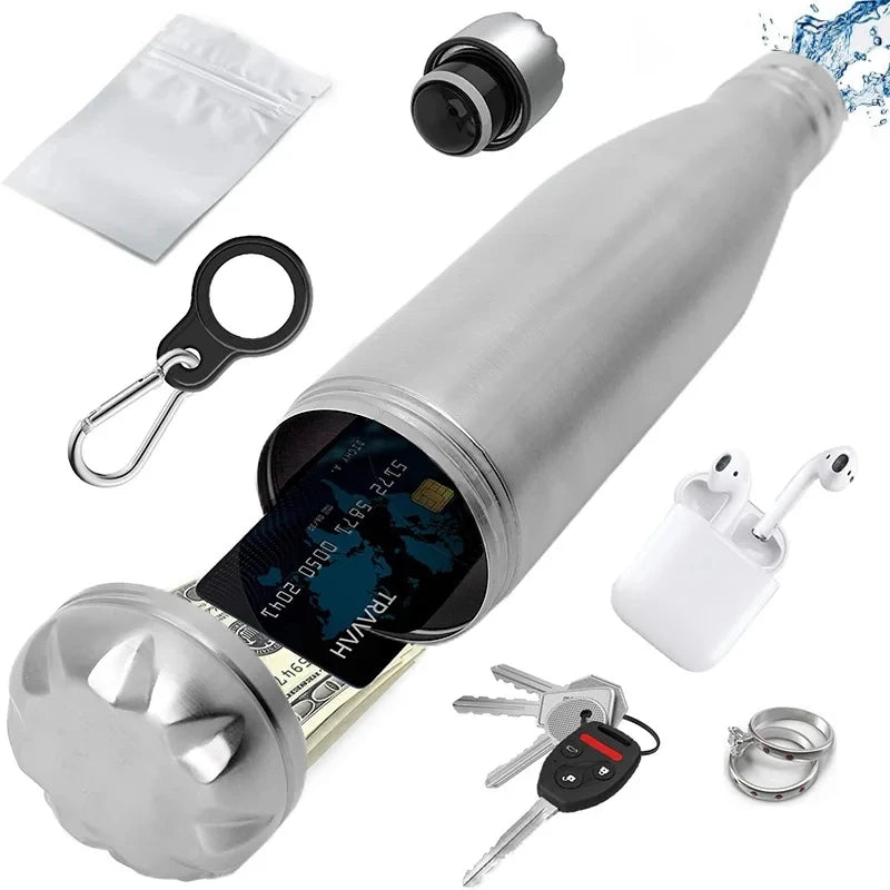 Secret Hidden Safe Water Bottle &ndash; Diversion Stash For Cash