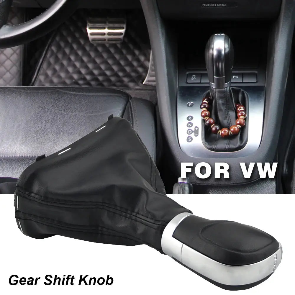 Leather Shift Knob for VW Golf 6 Jetta MK6 Automatic DSG by InterCyprus Trading Ltd