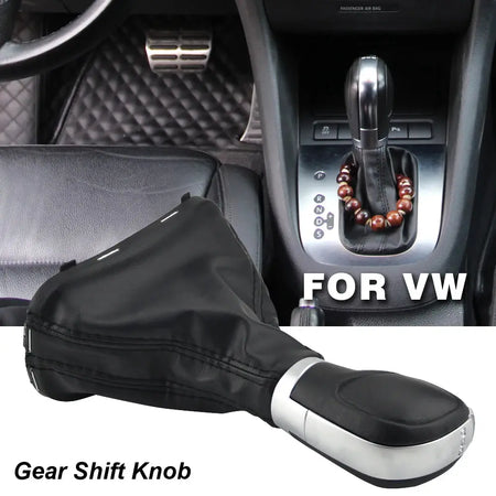 Leather Shift Knob for VW Golf 6 Jetta MK6 Automatic DSG by InterCyprus Trading Ltd