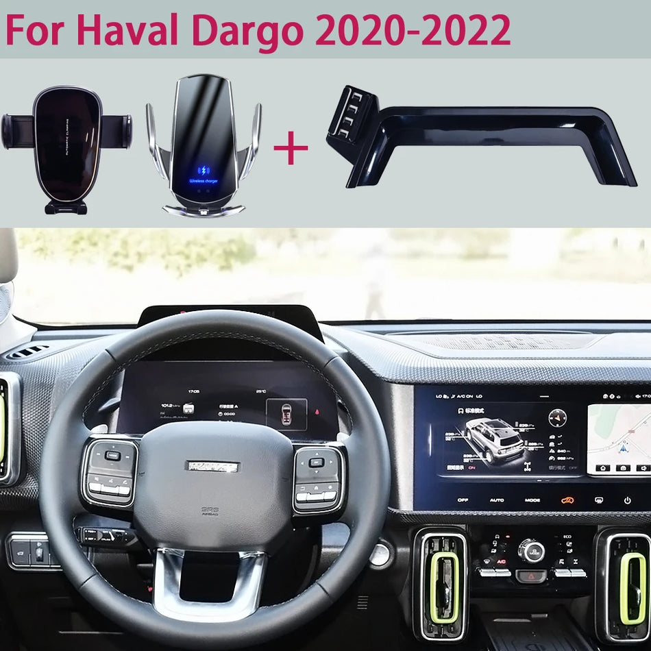 Bezdrátový nabíjecí držák telefonu na palubní desce pro Haval Dargo 2020 2021 2022