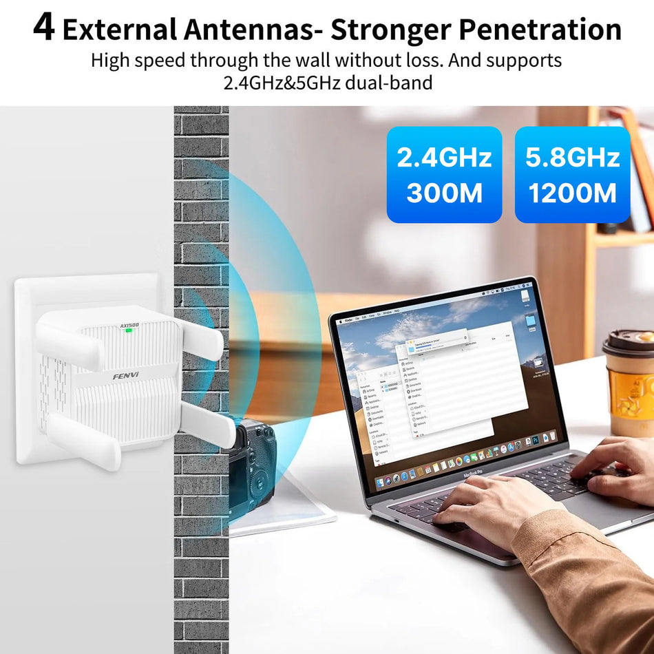 AX1 &ndash; Long Range Dual Band WiFi 6 Repeater Extender