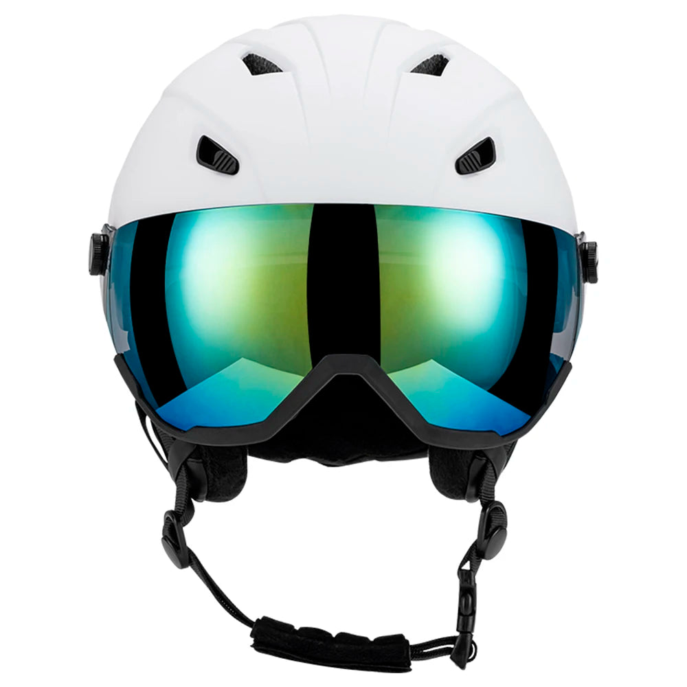 TOMSHOO Integrated Ski Helmet &ndash; Removable Visor Goggles