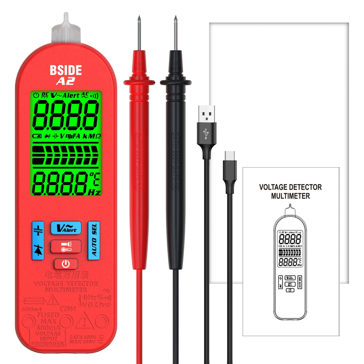 TK HOT BSIDE Smart Digital Multimeter &ndash; Auto Voltage Tester A2 / CHINA