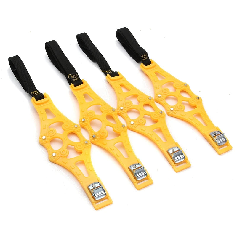 4Pcs Car Snow Chains &ndash; TPU Snow Chains For Low Temps yellow 4pcs