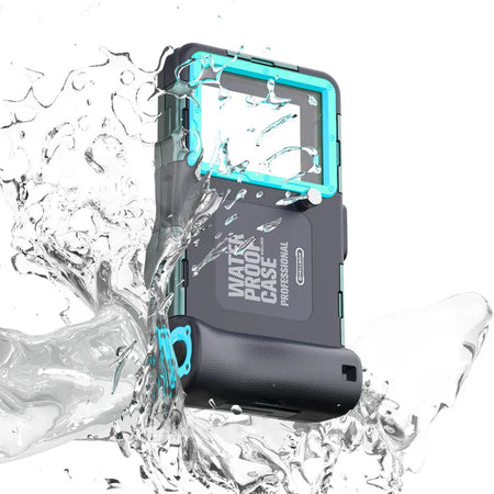 Waterproof Diving Phone Case for iPhone &amp; Samsung - Explore 15m Deep black blue