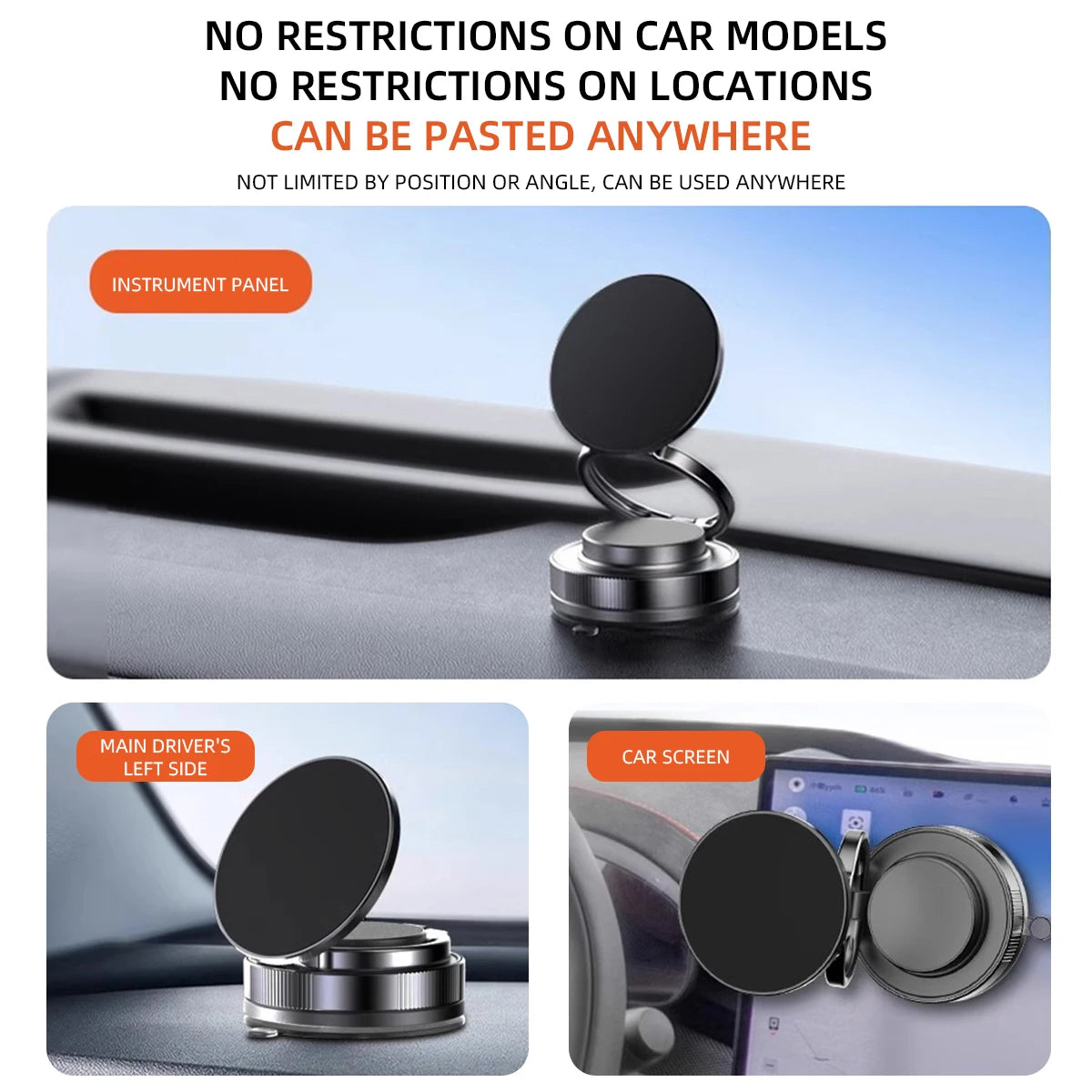 Car Phone Holder &ndash; 360 Degree Rotatable Magnetic Mount