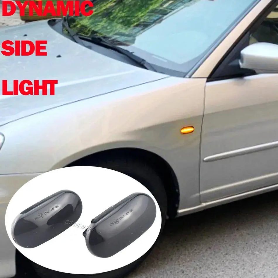 2PCS Side Marker Light Side Lights For HONDA Prelude CRX S2000 Integra Fit Del Sol Acura Civic LED Dynamic Turn Signal Lamp by InterCyprus Trading Ltd