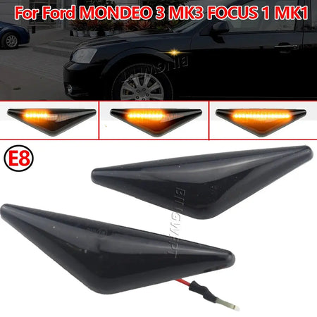 Dynamic Turn Signal LED Side Marker Mirror Light Flashing Indicator For Ford MONDEO 2000-2007 MK3 FOCUS MK1 1998-2004 by InterCyprus Trading Ltd