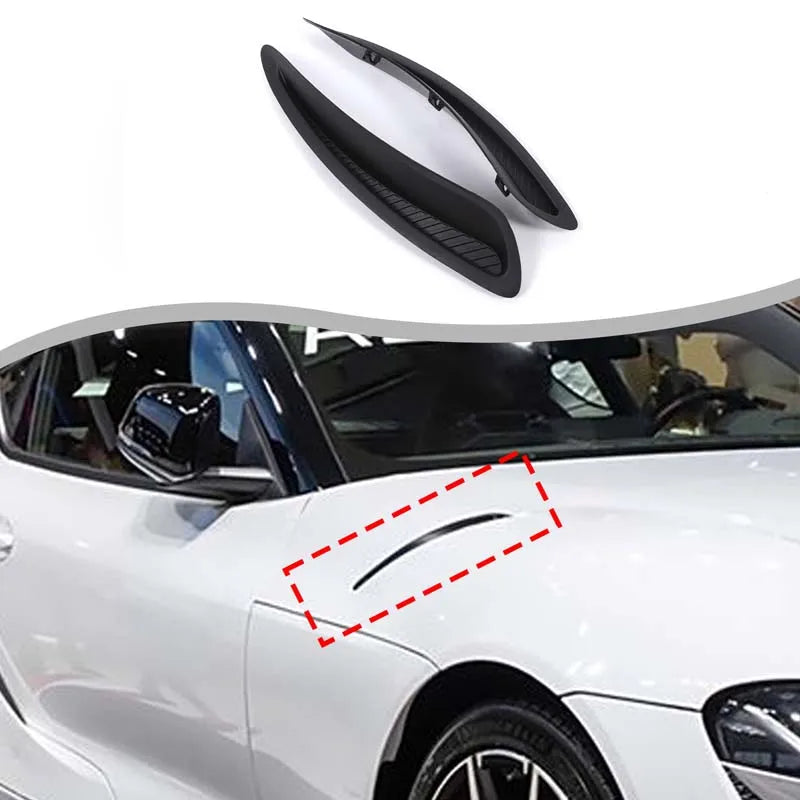 2 шт. черная ABS панель воздуховода для Toyota GR Supra A90