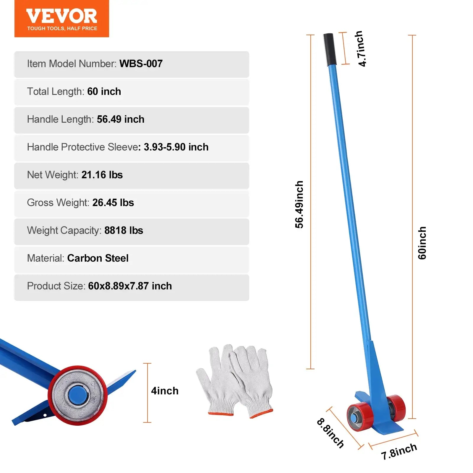 Pallet Pry Bar Buster &ndash; Ultra Strong Carbon Steel D / spain