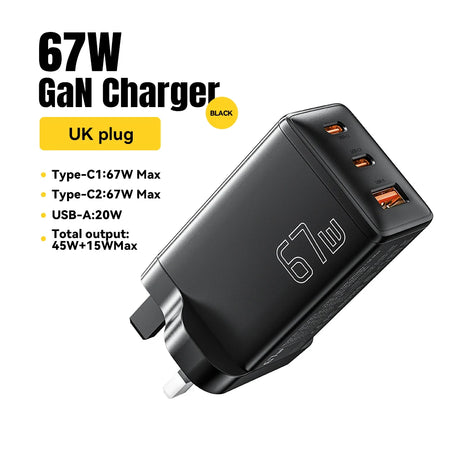 Essager 65W GaN USB C Charger &ndash; Ultra Fast Charging UK Plug