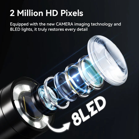 6mm And 8.5mm Borescope 1M 1080P &ndash; Dual Probe 180 Degree