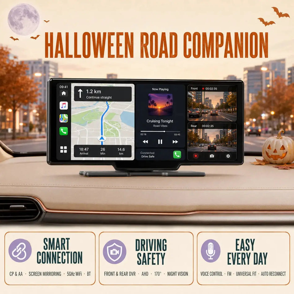 Android 2Din Car Screen 10.26" Dual 4K Front Rear Recording for Volkswagen Skoda Golf 5 6 Polo Passat B6 B7 Jetta by InterCyprus Trading Ltd