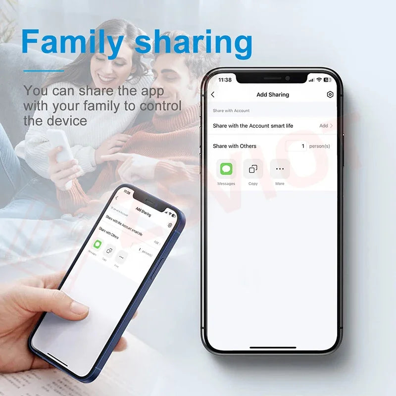 Tuya Zigbee 4 Gang Weather Display Switch &ndash; Time Display